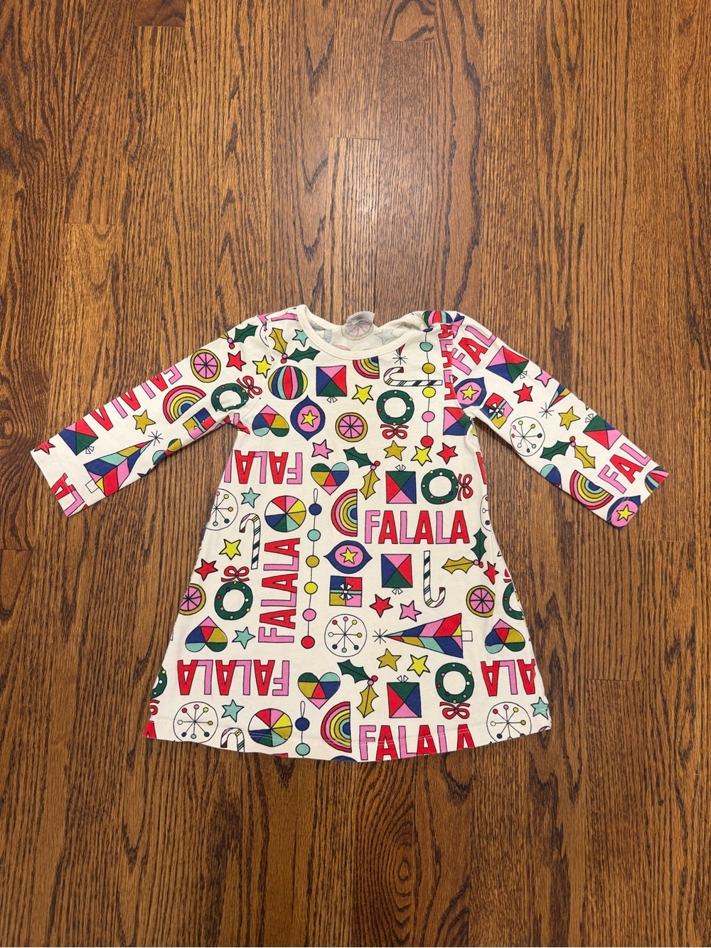 Hanna Andersson Nightgown with Multicolor Holiday Print